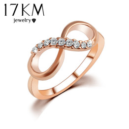 Quality Fashion Rose Gold Crystal Ring 
