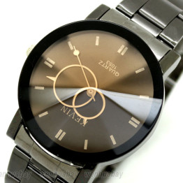 Fashion Stainless Steel Kevin Quartz Wrist Watch 