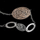 Oval Hollow Gold Silver Fashion  Necklaces