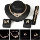 New Design Crystal Gold Plated Wedding Jewelry Set