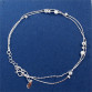 Silver Plated Bead Anklet 