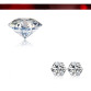 New Design Rhinestone Crystal Silver Stud Earrings