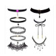 Black Velvet Choker Necklace Tattoo Lace Collar Necklace for Women Jewelry 
