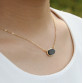 Cute  Gold Plated  Oval Necklace 