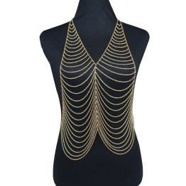Simple Multi Layer Chain Body Necklace