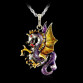 Gorgeous  Retro Gold Plated Dragon Necklace