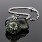  Gorgeous Bohemia Crystal Silver -Plated  Long Necklace