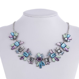  Colorful Fashion Rhinestone Necklace