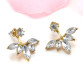 Gold and Silver Plated Crystal Stud Earrings 