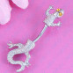  Jeweled Lizard Style Belly Button Ring 