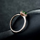 New!Classical AU750 Rose Gold Emerald Ring,Engagement Diamond Emerald Ring 18Kt Rose Gold WU0128