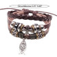 New Design Leather Bracelet Hot Jewelry Fashion Multilayer Cute Charm Wrap Bracelet For Women Men Jesus Cross Fish Pattern32525605146