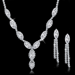 New Austrian Crystal Bridal Jewelry Set 