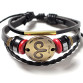 Signs Of The Zodiac Leather Bracelet 