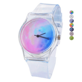 Transparent Silicone Quartz Wristwatch
