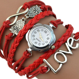 Infinity Love Owl Multi-layer Quartz Bracelet Watch 