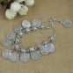 Charming  Silver Plated Coin  Anklet 