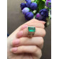  Perfect 18 k gold highest grade green emerald ring 